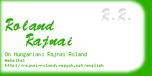 roland rajnai business card